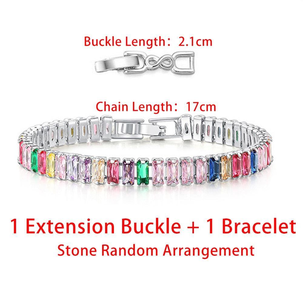 DELIGHTFUL AAA+ Cubic Zirconia Diamonds Tennis Bracelets For Women - Luxury Jewellery - The Jewellery Supermarket