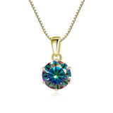 Admirable 1 CT Round cut VVS Real Top Quality Moissanite Diamonds Necklace For Women - Fine Jewellery - The Jewellery Supermarket