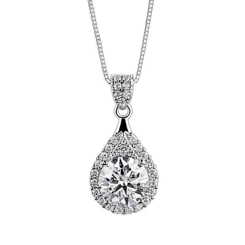 Breathtaking Round Cut VVS 1.0ct D Color White High Quality Moissanite Diamonds - Elegant Luxury Jewellery - The Jewellery Supermarket