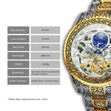NEW - Luxury Men Mechanical Forsaking Automatic Tourbillon Skeleton Watch - The Jewellery Supermarket
