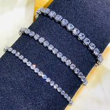 EXQUISITE Charming AAA+ Cubic Zirconia Simulated Diamonds Gold Colour Tennis Bracelets - The Jewellery Supermarket