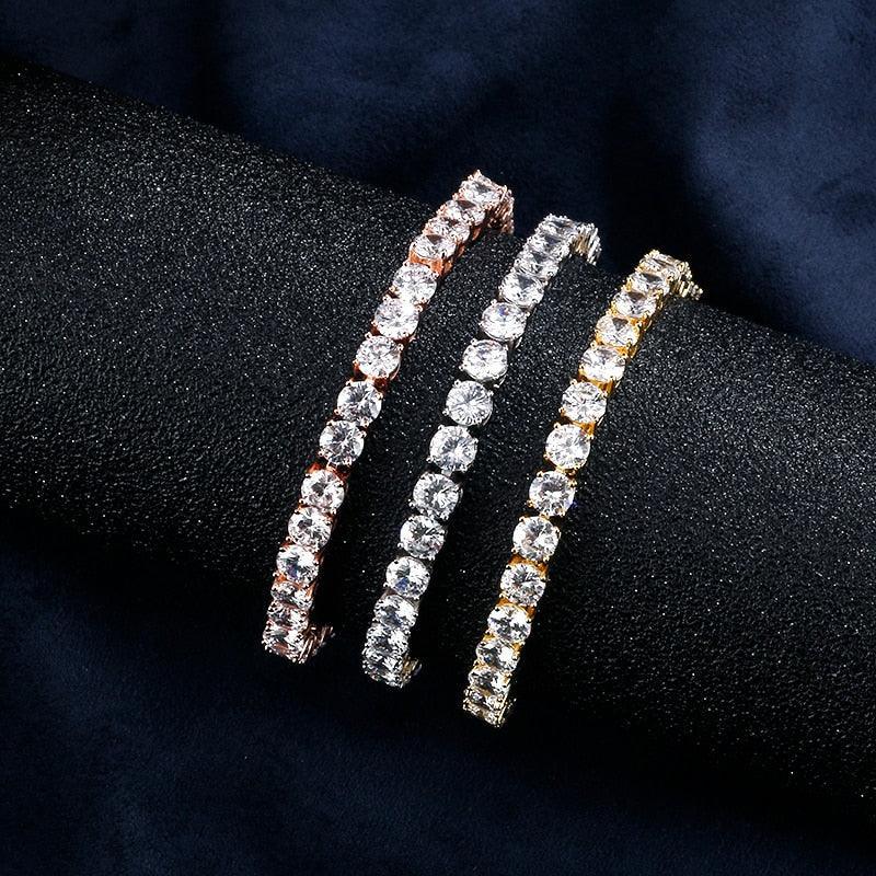 AMAZING Trendy Round AAA+ Cubic Zirconia Simulated Diamonds Tennis Bracelets Bangles for Women - The Jewellery Supermarket