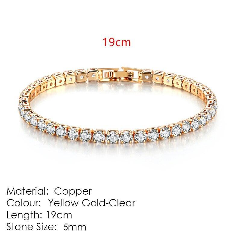 NEW Fashion AAA+ Zirconia Diamonds Charming Designer Multicolor Tennis Bracelets for Women - The Jewellery Supermarket