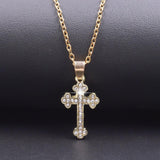 NEW HOT SELLERS - Charming Crystal Rhinestone Christ Crosses Pendant Necklaces For Women - The Jewellery Supermarket