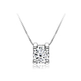 Super Real 1ct/2ct D Colour VVS Round Cut Multi Colour High Quality Moissanite Diamonds Necklaces Fine Jewellery - The Jewellery Supermarket