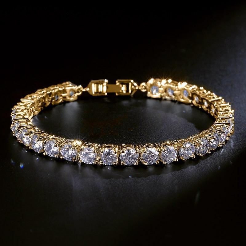 AMAZING Trendy Round AAA+ Cubic Zirconia Simulated Diamonds Tennis Bracelets Bangles for Women - The Jewellery Supermarket