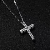 Marvelous 2.5, 3, 4mm Real High Quality Moissanite Diamonds Jesus Cross Pendant Necklace - Fine Jewellery - The Jewellery Supermarket