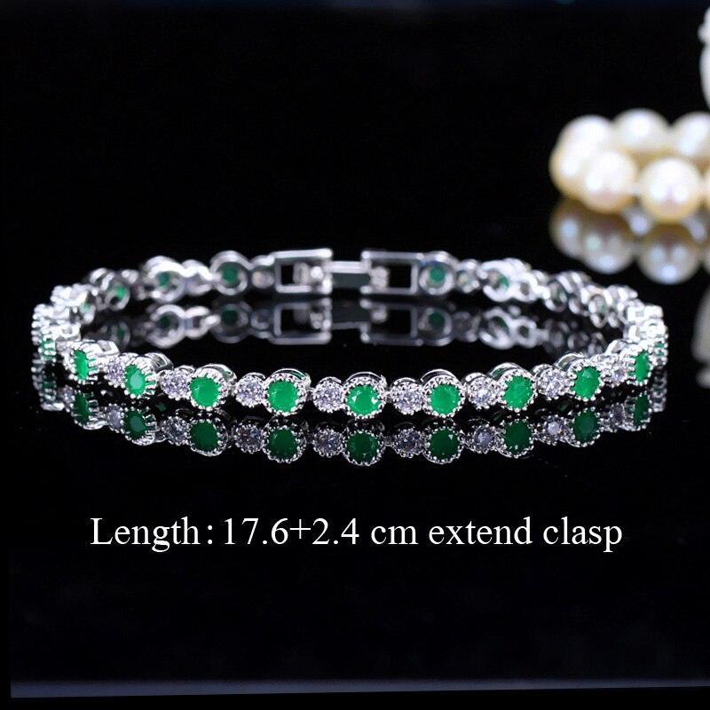 TERRIFIC Multicolor Paved Connected Round AAA+ Cubic Zirconia Simulated Diamonds Rose Gold Colour Tennis Bracelets - The Jewellery Supermarket