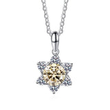 1 Carat VVS D Color High Quality Moissanite Diamonds Snowflake Star of David Design Pendant - Fine Jewellery - The Jewellery Supermarket