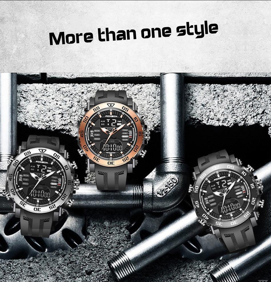 NEW - Military Sports Fashion 50M Waterproof Electronic Digital Big Watch - The Jewellery Supermarket