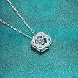 Beating Heart Design Round Cut 0.5ct High Quality Moissanite Diamonds Sparkling Necklace - Fine Jewellery - The Jewellery Supermarket