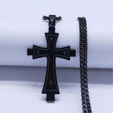Marvellous Gold Color Chain Christian Cross Stainless Steel Necklace - Religious Jewellery - The Jewellery Supermarket