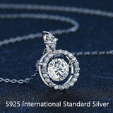 Fabulous 1/0.8 CT D Colour VVS Round Cut High Quality Moissanite Diamonds Necklace - Fine Jewellery - The Jewellery Supermarket