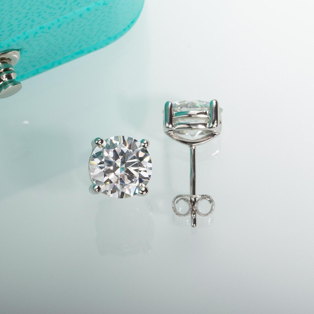 Astonishing 2ct D Color ♥︎ High Quality Moissanite Diamonds ♥︎ Stud Earrings For Women - Fine Jewellery - The Jewellery Supermarket
