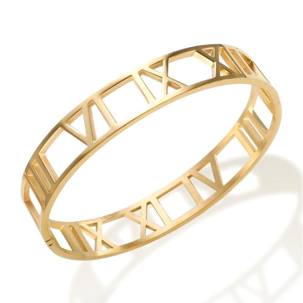 BEST SELLER New Design Hollow Roman Numerals Stainless Steel Jewellery Set for Women  - Fashion Jewellery - The Jewellery Supermarket