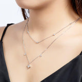 Charming Round Cut 2.5mm D Color High Quality Moissanite Diamonds Charm Choker Necklace - Fine Jewellery - The Jewellery Supermarket