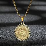 NEW ARRIVAL - Gold Silver Colour Unique Muslim Jewellery Pendant Necklace - Best Gifts - The Jewellery Supermarket