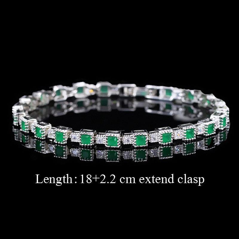 TERRIFIC Multicolor Paved Connected Round AAA+ Cubic Zirconia Simulated Diamonds Rose Gold Colour Tennis Bracelets - The Jewellery Supermarket