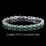 TERRIFIC Multicolor Paved Connected Round AAA+ Cubic Zirconia Simulated Diamonds Rose Gold Colour Tennis Bracelets - The Jewellery Supermarket