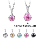 1 Carat Round Brilliant Cut D Color High Quality Moissanite Diamonds Necklace - Luxury Gemstone Necklace - The Jewellery Supermarket