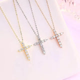 Marvelous 2.5, 3, 4mm Real High Quality Moissanite Diamonds Jesus Cross Pendant Necklace - Fine Jewellery - The Jewellery Supermarket