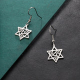 NEW Star of David Vintage Style Triple Spiral Drop Religious Earrings - The Jewellery Supermarket