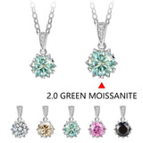 1 Carat Round Brilliant Cut D Color High Quality Moissanite Diamonds Necklace - Luxury Gemstone Necklace - The Jewellery Supermarket