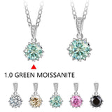 1 Carat Round Brilliant Cut D Color High Quality Moissanite Diamonds Necklace - Luxury Gemstone Necklace - The Jewellery Supermarket
