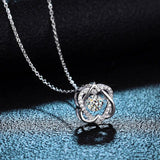Beating Heart Design Round Cut 0.5ct High Quality Moissanite Diamonds Sparkling Necklace - Fine Jewellery - The Jewellery Supermarket