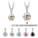 1 Carat Round Brilliant Cut D Color High Quality Moissanite Diamonds Necklace - Luxury Gemstone Necklace - The Jewellery Supermarket