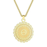 NEW ARRIVAL - Gold Silver Colour Unique Muslim Jewellery Pendant Necklace - Best Gifts - The Jewellery Supermarket