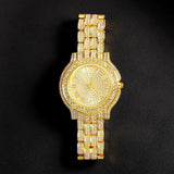 New Hip Hop Iced Out Square Simulated Diamonds Watch - Sparkling Quartz Fashion Classic Watches - The Jewellery Supermarket