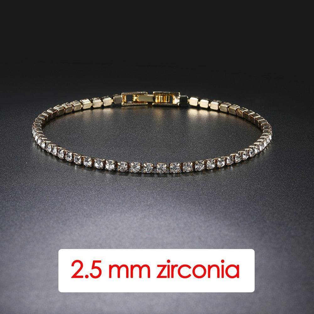 NEW - Gorgeous Trendy AAA+ Cubic Zirconia Diamonds Popular Tennis Bracelets - The Jewellery Supermarket