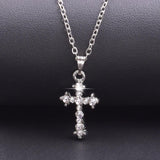 NEW HOT SELLERS - Charming Crystal Rhinestone Christ Crosses Pendant Necklaces For Women - The Jewellery Supermarket