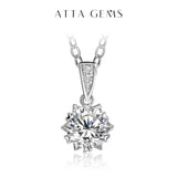 1 Carat Round Brilliant Cut D Color High Quality Moissanite Diamonds Necklace - Luxury Gemstone Necklace
