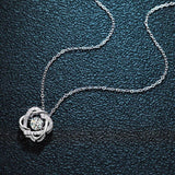 Beating Heart Design Round Cut 0.5ct High Quality Moissanite Diamonds Sparkling Necklace - Fine Jewellery - The Jewellery Supermarket