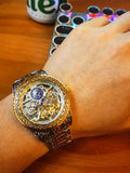 NEW - Luxury Men Mechanical Forsaking Automatic Tourbillon Skeleton Watch - The Jewellery Supermarket