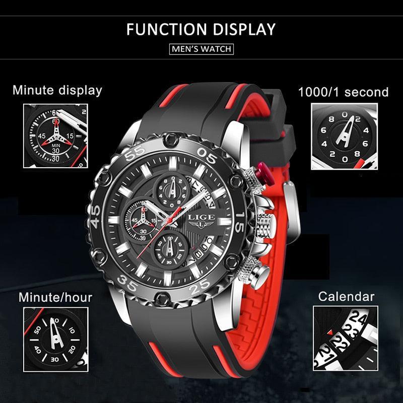 NEW ARRIVAL - Luminous Sports Army Waterproof Quartz Chronograph Military Wristwatch - The Jewellery Supermarket