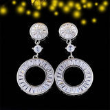 NEW ARRIVAL -Silver Color AAA+Cubic Zirconia Diamonds Jewellery Set - The Jewellery Supermarket