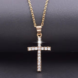 NEW HOT SELLERS - Charming Crystal Rhinestone Christ Crosses Pendant Necklaces For Women - The Jewellery Supermarket