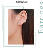 Popular Cross Dazzling Silver AAA+ Zircon Stud Fashion Classic Earrings - Fine Christian Jewellery - The Jewellery Supermarket