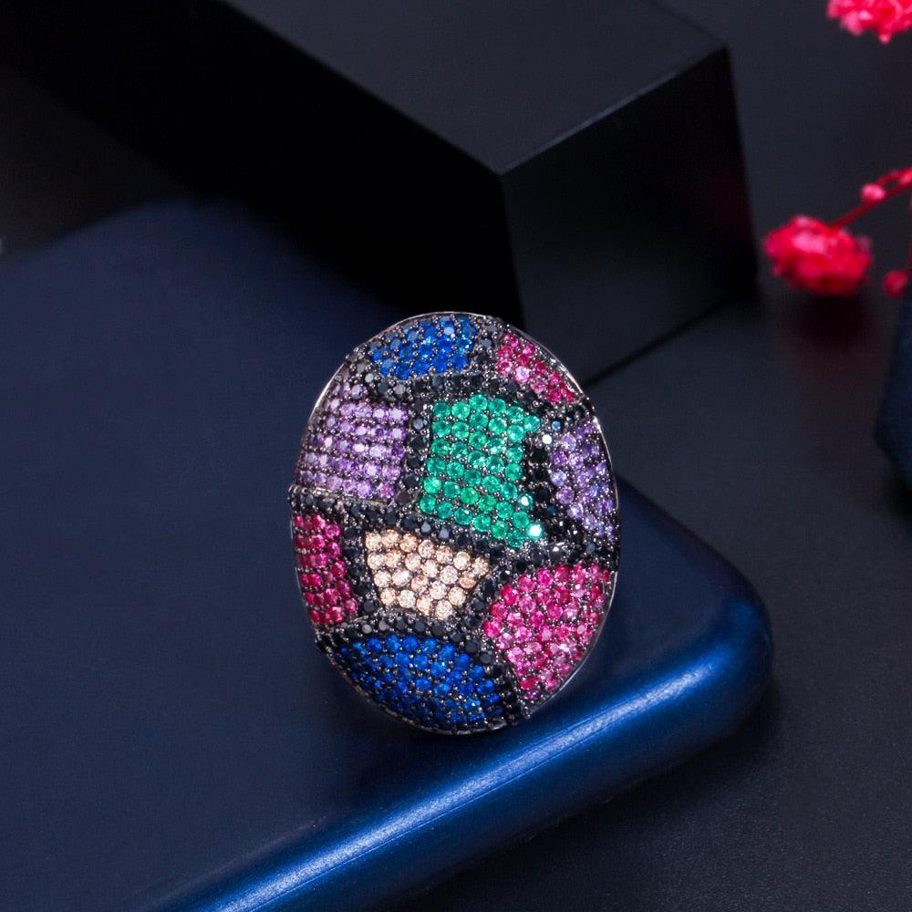 NEW ARRIVAL Designer Dazzling Luxury Fashion AAA+ Quality CZ Diamonds Ring - The Jewellery Supermarket