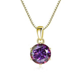 Admirable 1 CT Round cut VVS Real Top Quality Moissanite Diamonds Necklace For Women - Fine Jewellery - The Jewellery Supermarket
