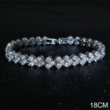 *NEW* Ideal Gifts - Luxury AAA+ Cubic Zirconia Diamonds Rose Gold Tennis Bracelet - The Jewellery Supermarket