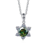 1 Carat VVS D Color High Quality Moissanite Diamonds Snowflake Star of David Design Pendant - Fine Jewellery - The Jewellery Supermarket