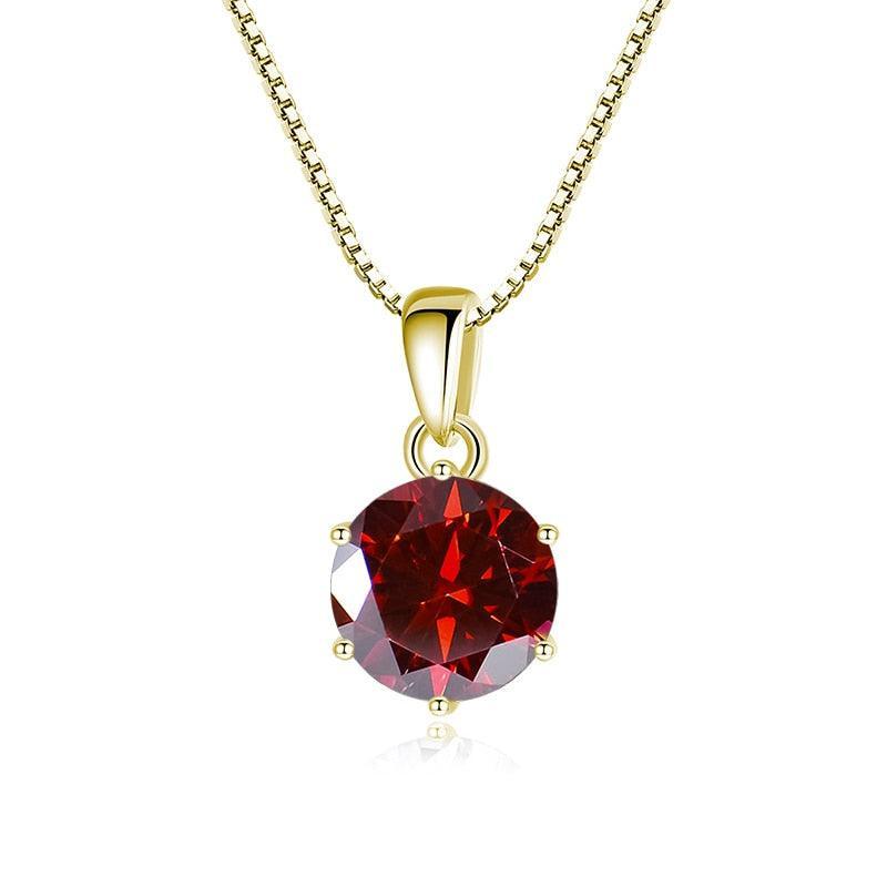 Admirable 1 CT Round cut VVS Real Top Quality Moissanite Diamonds Necklace For Women - Fine Jewellery - The Jewellery Supermarket