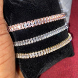 NEW Adjustable Various Size Clear AAA+ Zircon Diamonds Geometric Tennis Bracelets For Women - The Jewellery Supermarket