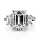 New Arrival Marvelous Luxury Rectangle Cut AAA+ Quality CZ Diamonds Engagement Ring - The Jewellery Supermarket
