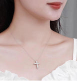 Marvelous 2.5, 3, 4mm Real High Quality Moissanite Diamonds Jesus Cross Pendant Necklace - Fine Jewellery - The Jewellery Supermarket