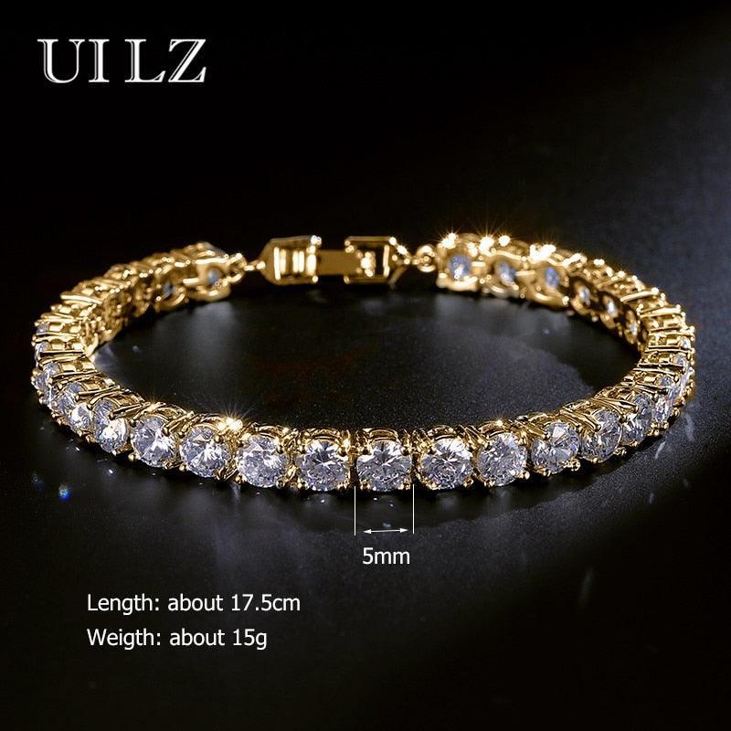 AMAZING Trendy Round AAA+ Cubic Zirconia Simulated Diamonds Tennis Bracelets Bangles for Women - The Jewellery Supermarket